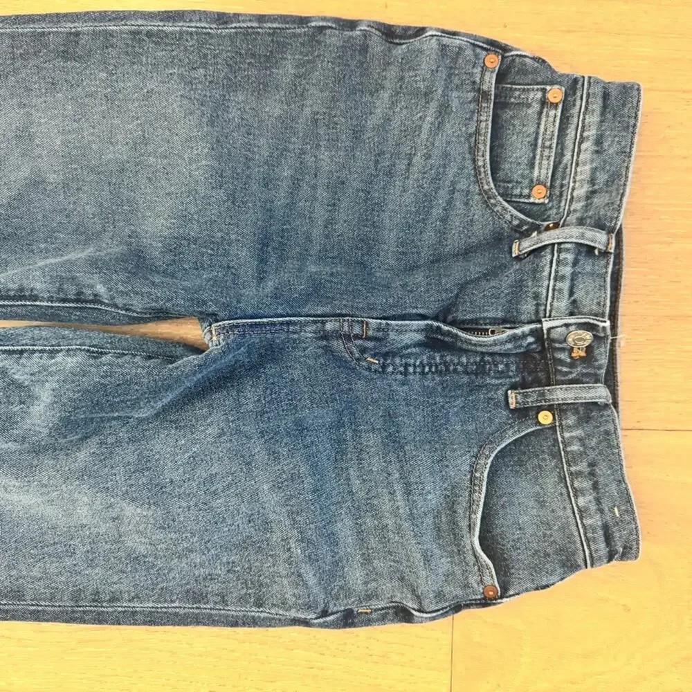 Madewell Perfect Vintage Flare Crop blue Jeans size 25